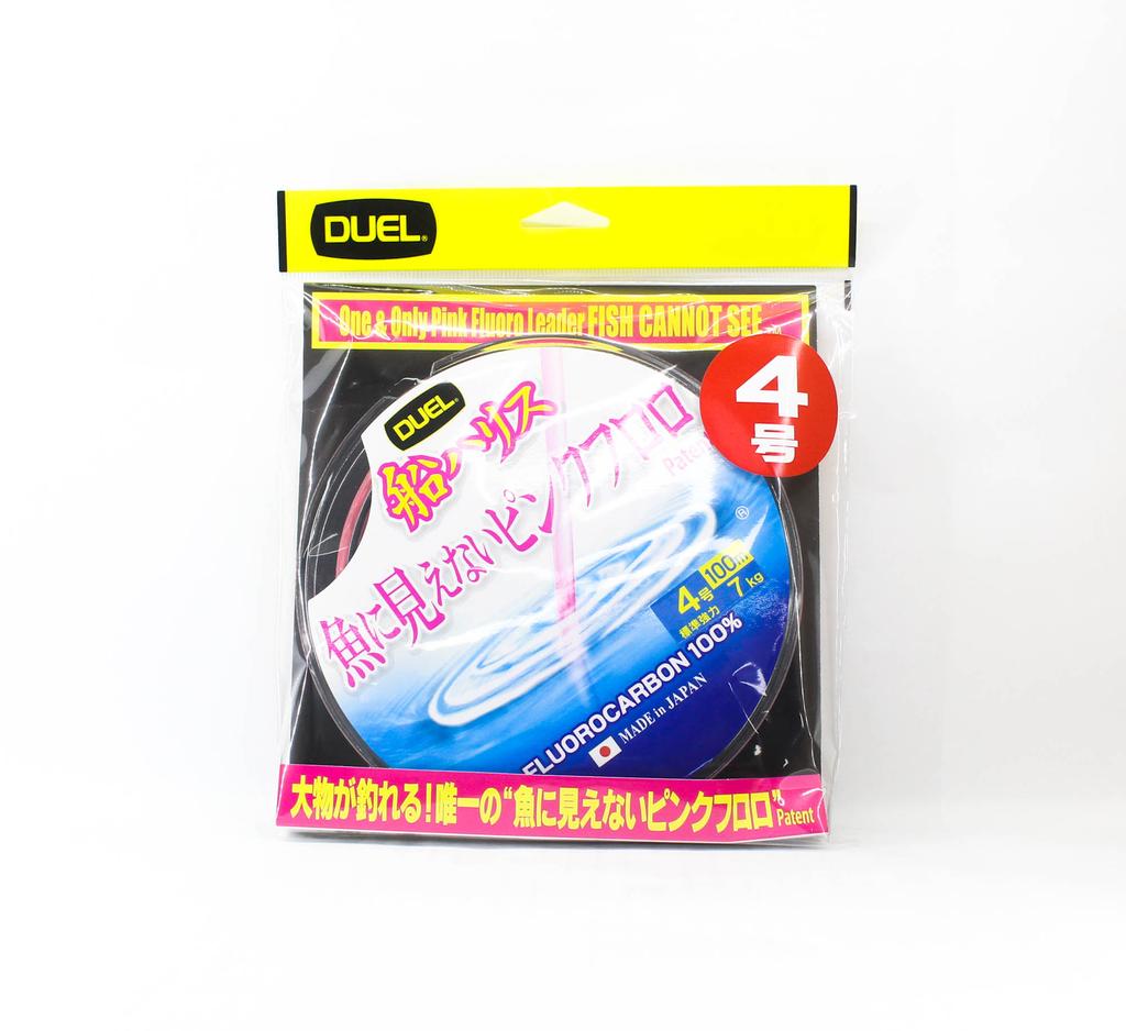Yo Zuri Duel Pink Fish Cannot See Fluorocarbon 100m No4 7kg H4398-SP (8507)