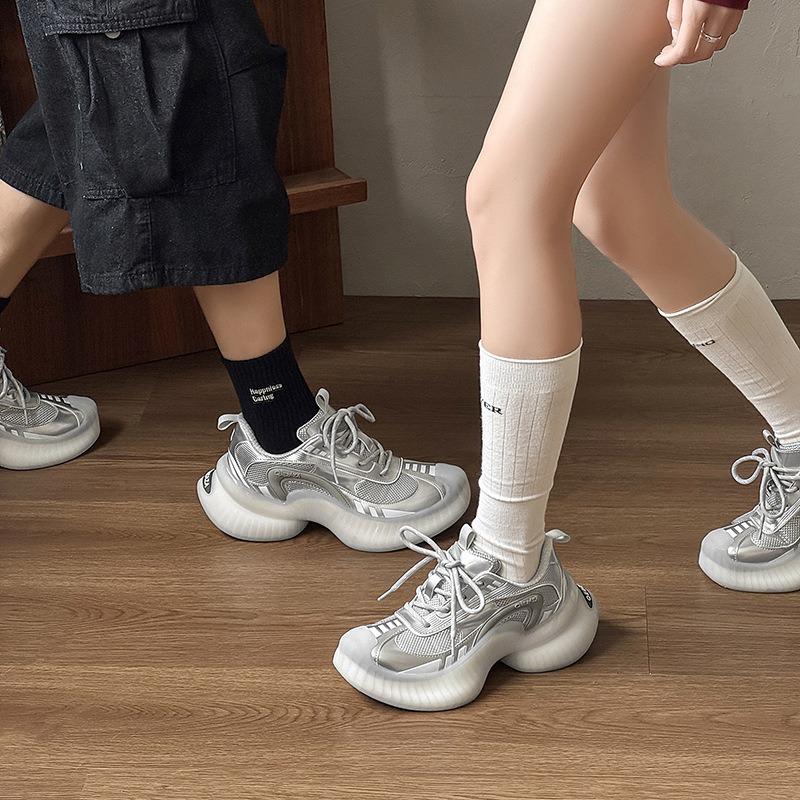 3866 streamer retro dad shoes platform heightened men's and women's autumn and winter new casual outdoor sports mesh shoes