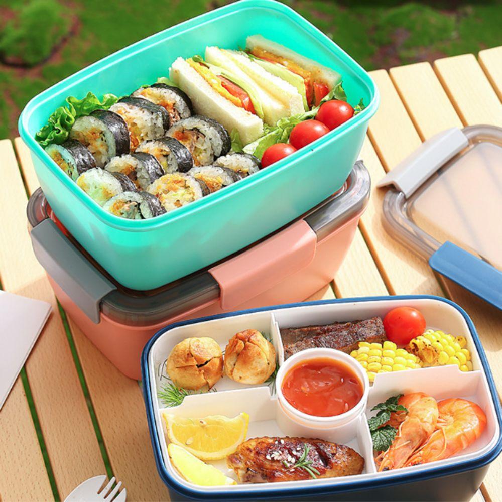2000ML Lunch Box Leak Proof Salad Box Portable Food Storage Container Worker