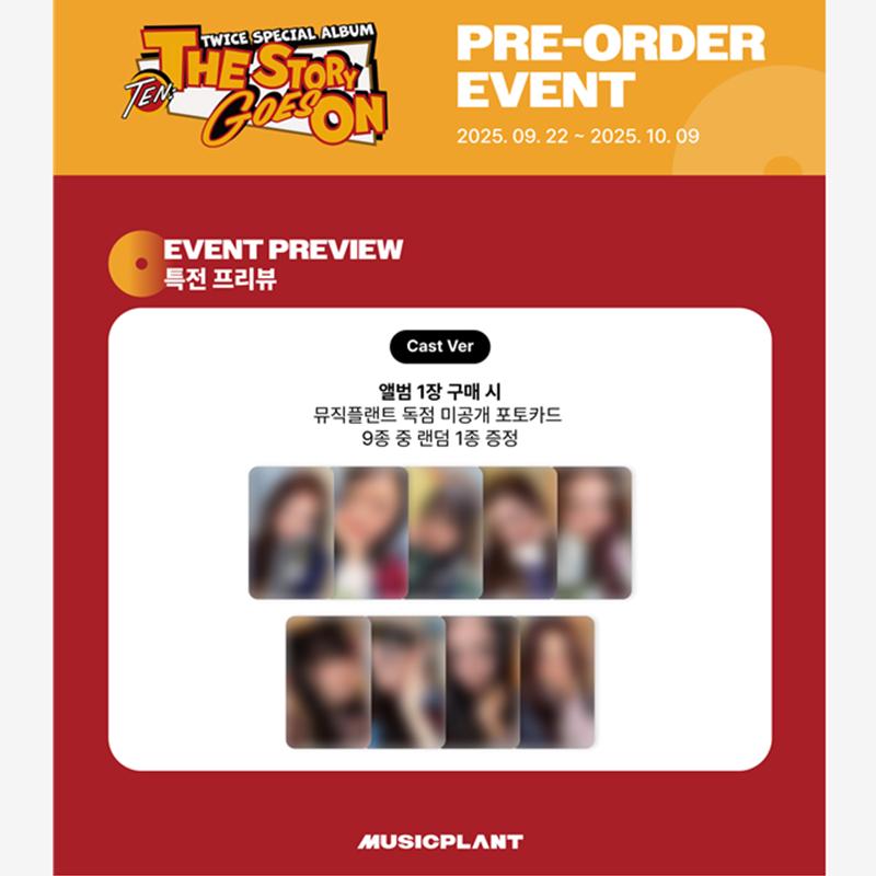 Twice SPECIAL ALBUM - [TEN: The Story Goes On] Cast Ver. (+Online Benefit)