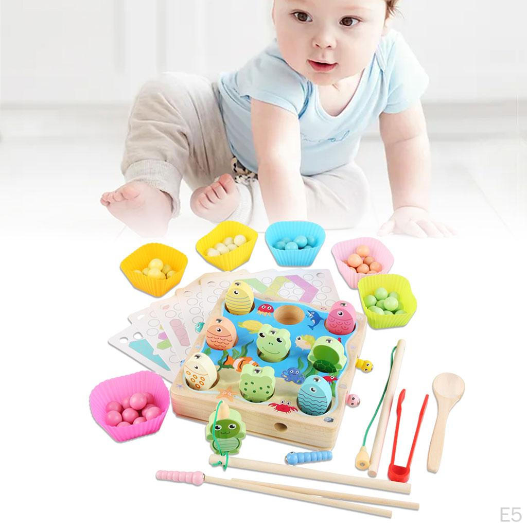 Fishing Game Educational Cognition Puzzle for Toddler Preschool