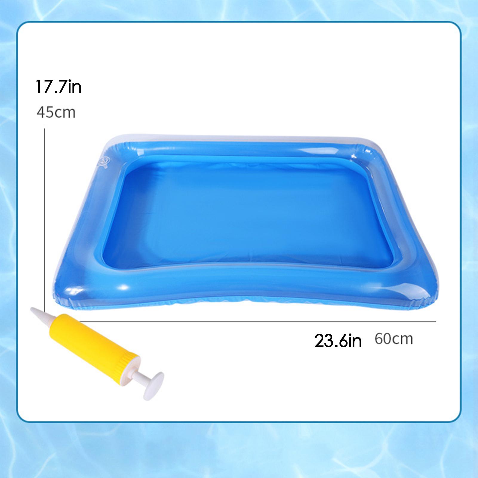 

Portable Collapsible Swimming pool footbath Bath Inflatable Multifunctional Foot Wash Basin Beach Camping Home Blue Foot Bath