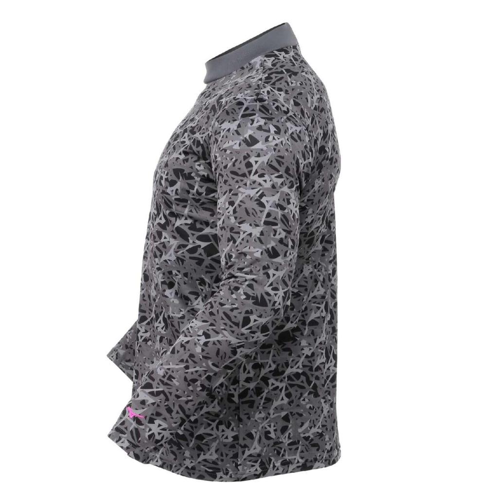 Mizuno Bionext Golf Ribbed Mock Fleece Dynamotion E2MJB503 Innerwear, Men's Black, Neck, Lining, All-Over Print, Warm, Fit,