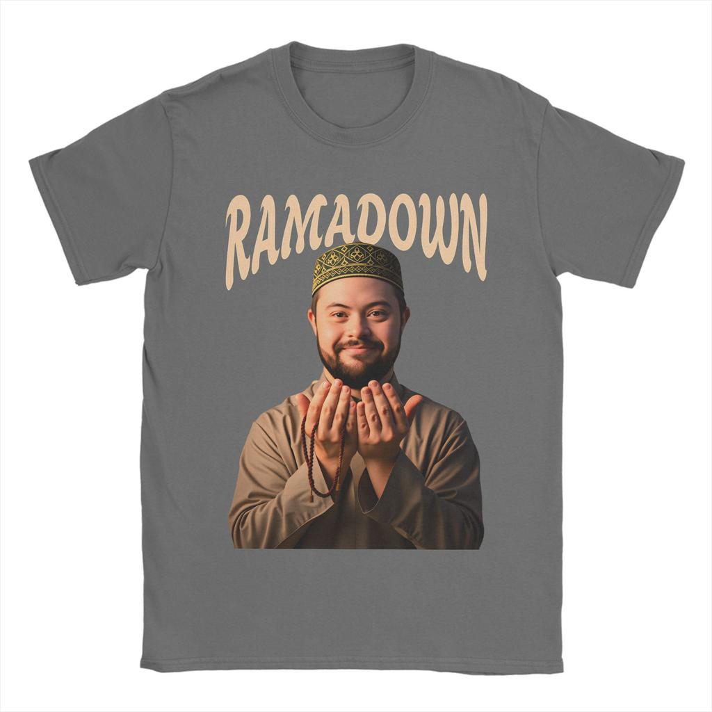 RAMADOWN MEME T Shirts Men Cotton Funny TShirt Round Collar  Tee Shirt Short Sleeve Tops New Arrival