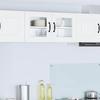 Wall Mounted Glass Cabinet LUCCA White 80 X 31 X 40 Cm Particleboard