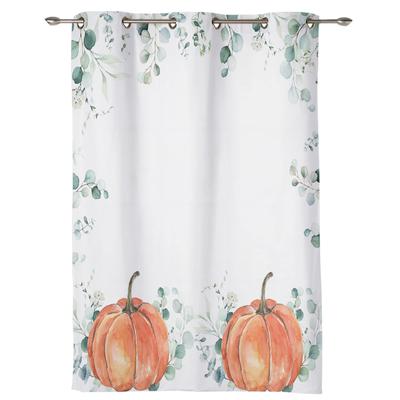 Thanksgiving Herbst Eukalyptus Kürbis Vorhänge für Schlafzimmer Wohnzimmer Fenster Vorhang Behandlungen Jalousien Küche Dekor Vorhänge