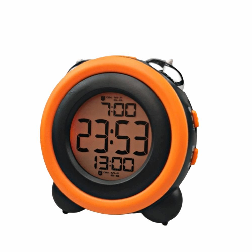 

Temperature Display Digital Alarm Clock Noctilucent Desktop Alarm Clock Home Decor помаранчевий