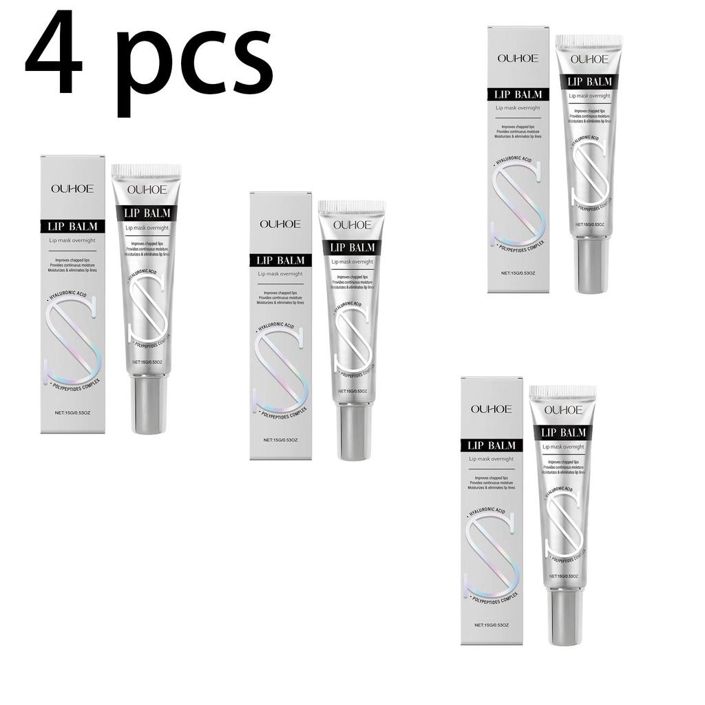 OUHOE Moisturizing Lip Balm with Hyaluronic Acid Peptides for Long-lasting Hydration, Improves Lip Lines, Suitable for Lips 15g