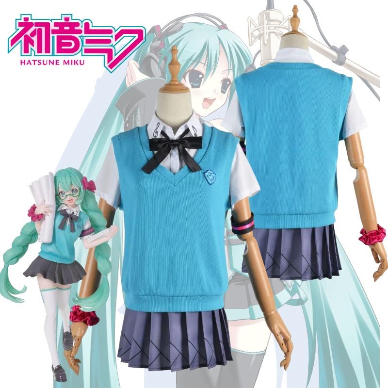 Sweet And Fresh Vocaloid Hatsune Miku 16th Anniversary Cosplay Jk Uniform