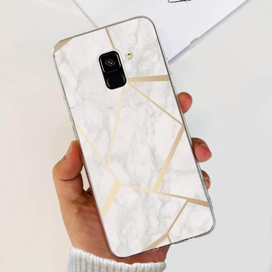 For Samsung Galaxy A8 Plus 2018 Case SM-A730F Luxury Painted Cover Soft Silicone Phone Case For Samsung A8 2018 A530F A8+ Bumper