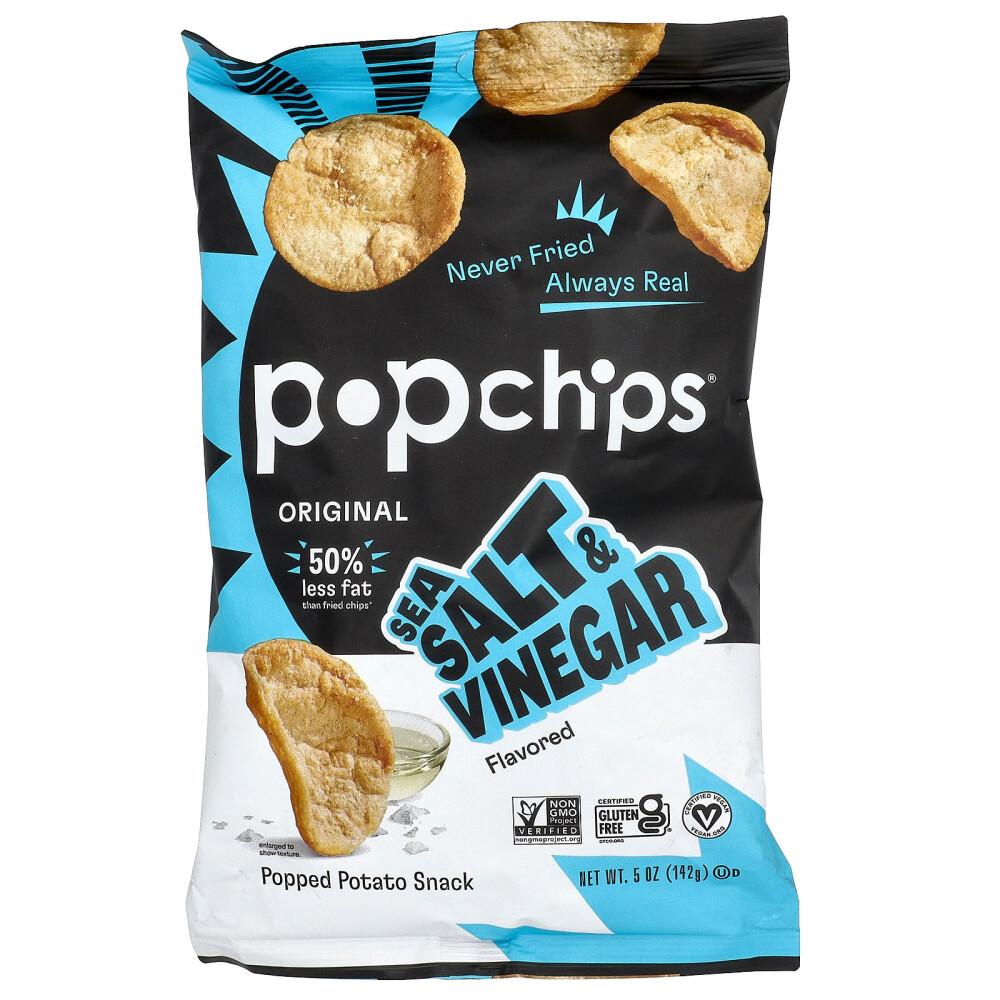 Popchips Potato Chips, Salt & Vinegar Flavor