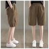 High-Waist Loose Fit Multi-Pocket Wide-Leg Shorts