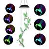 Hummingbird Solar Wind Chime Light, Color Changing Solar Powered Wind Chime, Hanging LED Wind Chime Lamp for Outdoor, Garden, Courtyard Decor