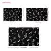 Chalk Drawn Music Notes Backdrop Blackboard Treble Clef Studio Background