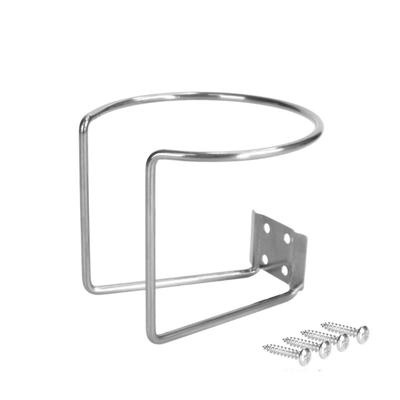 Stainless Steel Cup Storage Rack Wall Mounted Cup Shelf Organizer for Multiple Bottles Mugs Secure Space Efficient