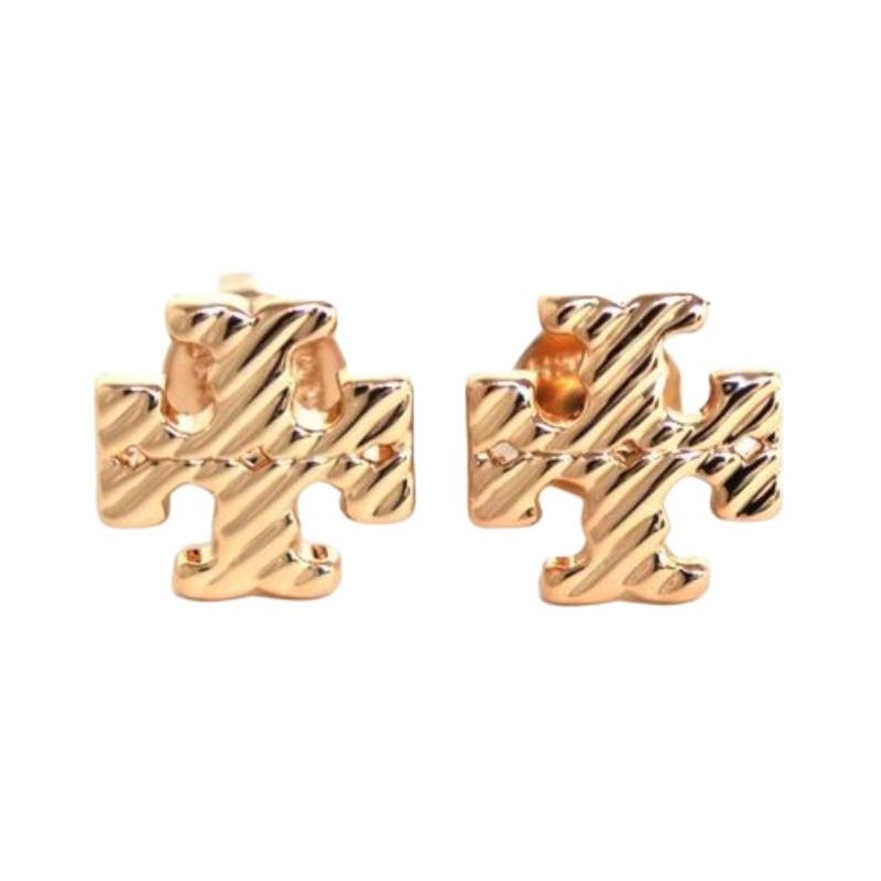 TORY BURCH Brand Design Brass Earrings Women s Rose 159238 654-rose gold F золотой