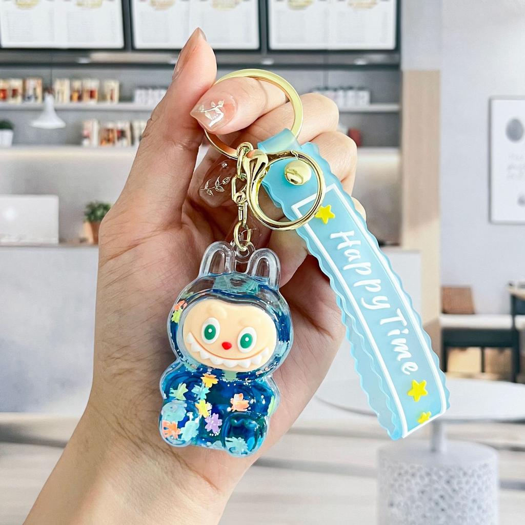 Flowing Sand Keychain Cute Cartoon Bag Pendant