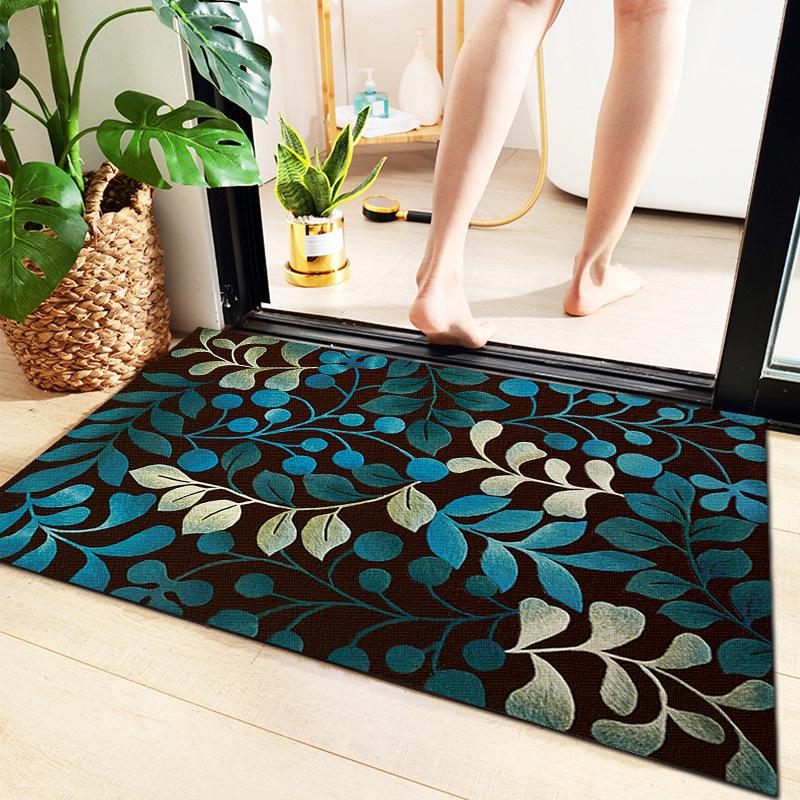 Anti-Slip Water-Absorbent Bathroom Mat for Entryway and Household Use