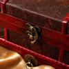 Divided Compartment Wooden Jewelry Box Built in Mirror Drawer Jewelry Box  Desktop Organization
