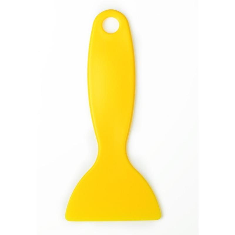 Car Glass Scraper Plastic Scraper Small Scraper Small Yellow Shovel Kitchen Cleaning Shovel Refrigerator Defrost Shovel Film Adhering Scraper