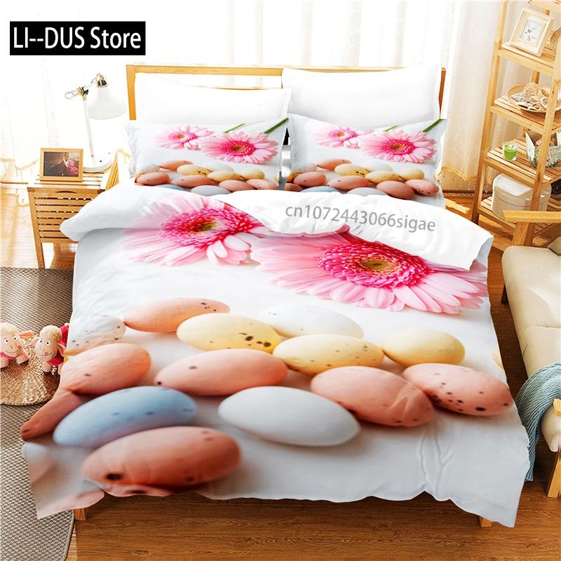 

Comforter Pink Bedding Set 3D Bedding Digital Printing Queen Size Bedding Set Fashion Design Comforter (quilt)-EU Single(135*200cm)3pcs