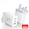 30W USB Type C Charger Quick Charge 3.0 For iPhone 14 Samsung Xiaomi 3 Port Multi Plug Wall Mobile Phone Fast Charging