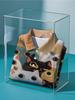 Men'S Short Sleeve Polo Shirt, Flat Digital Print Pattern – No Texture – Cute Cartoon Cat Head Mosaic Print, Fashionable And Easy Short Sleeve,