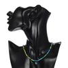Fashion Colorful Rice Beads Necklace for Woman String Beaded Short Chic Clavicle Chain Necklace Girls Summer Jewelry Wholesale