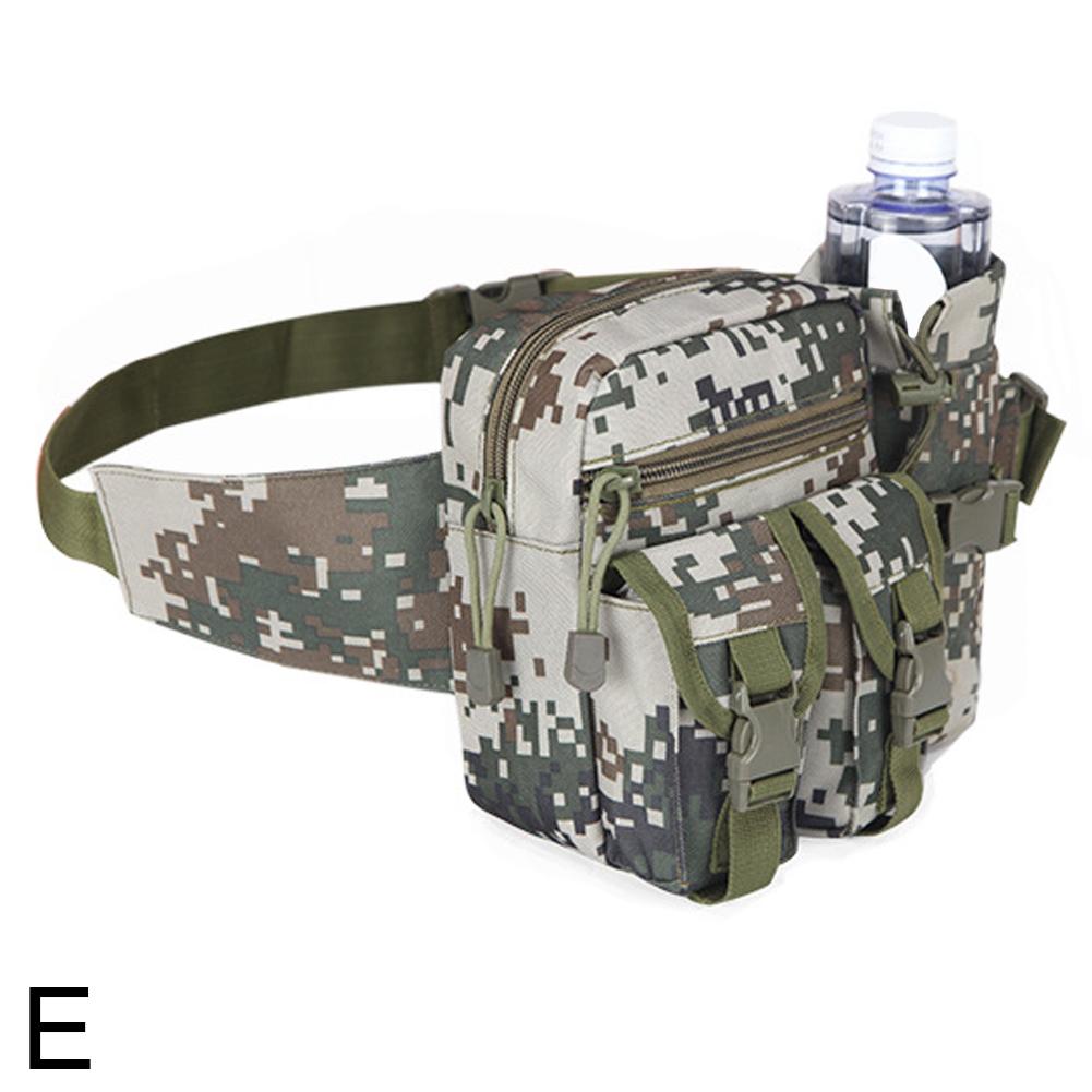 Tactical Waist Bag for Men Waterproof Nylon Chest Bag Hiking Waist Pack with Adjustable Shoulder Strap for Outdoor Camping Sport