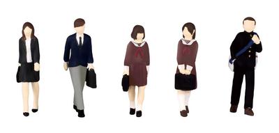PM Office A Super Mini Figur 11 Diese Kreuzung Set 2 Maßstab PVC Bemalte Fertige Figur MS050 1/80 Tag's 1/80