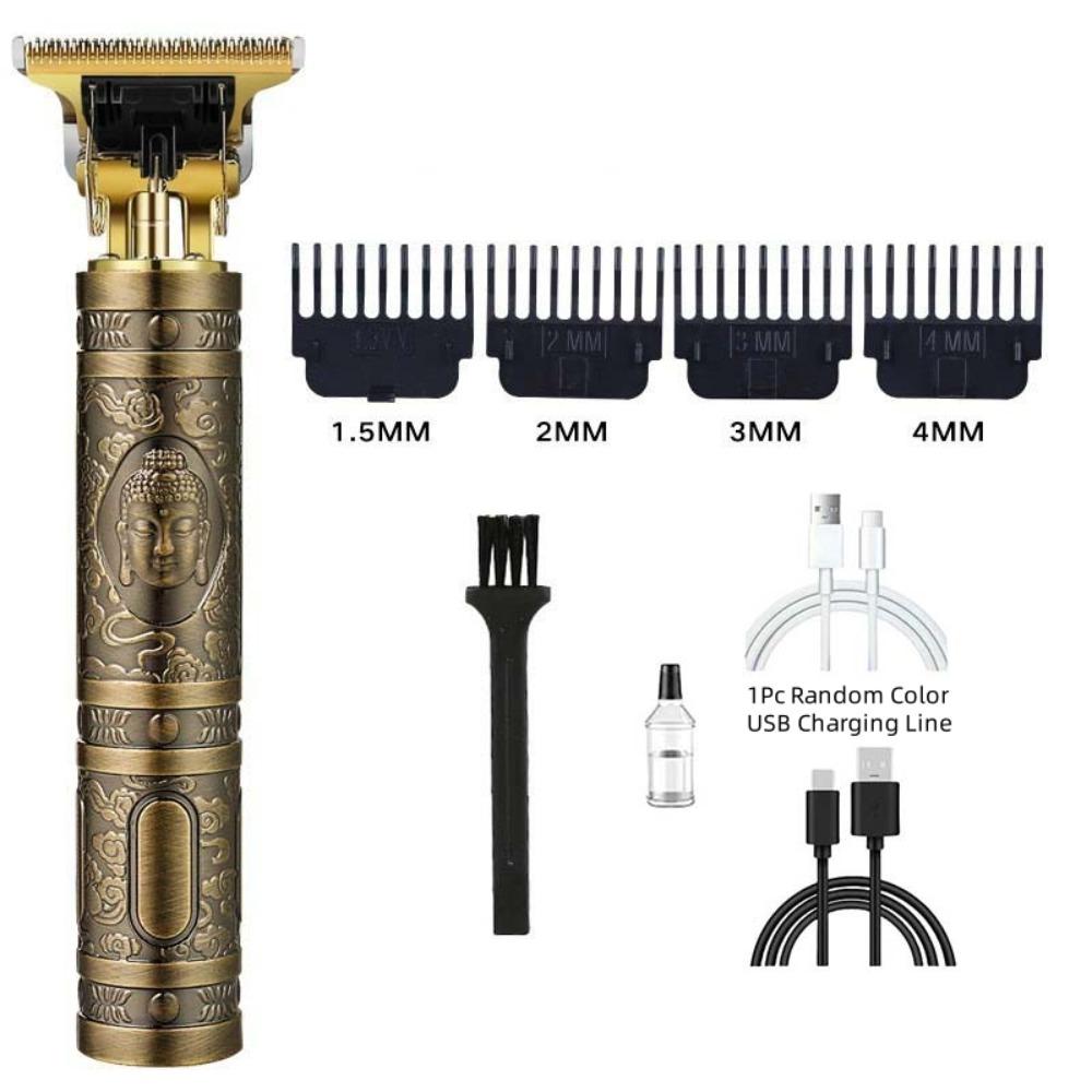4 Limiting Combs Men's Hair Trimmer Hair Cutting Machine Head Electric Pusher  Home