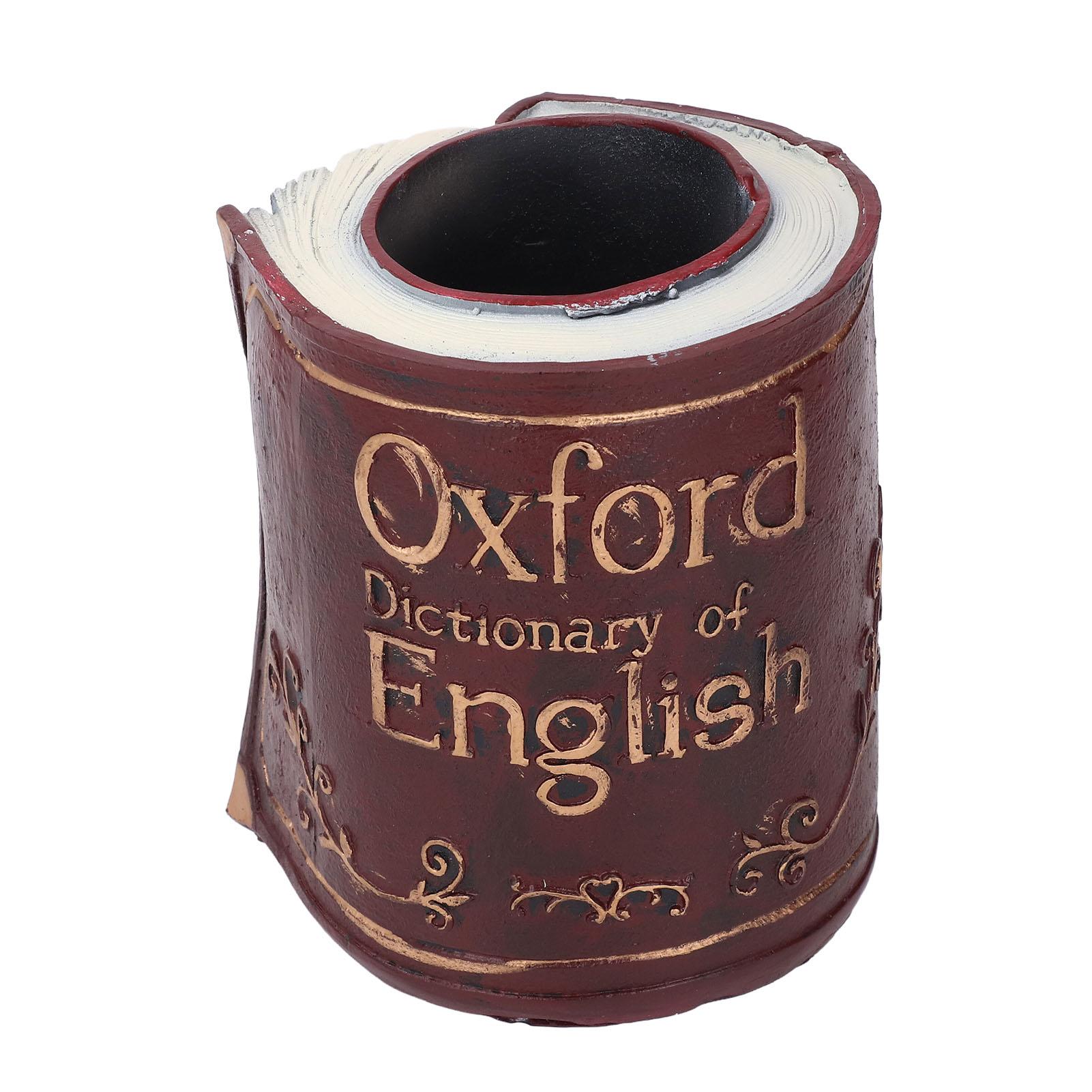 

Подставка для ручек Органайзер для карандашей Настольный Винтажный Ретро Антикварный Декоративный Форма книги Библиотека Принадлежность для дома и офиса