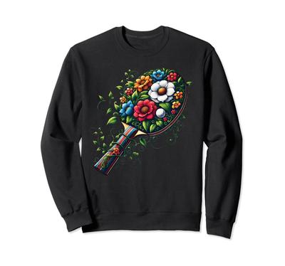 Table Tennis Floral Racket Tennis Player Trainer