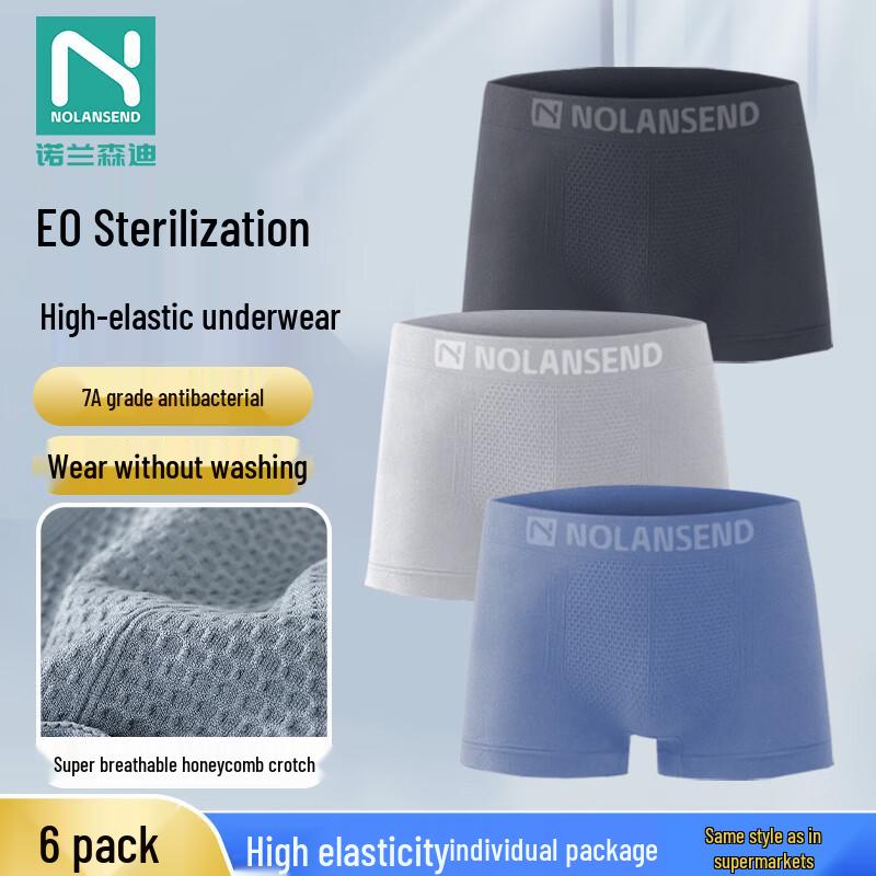 Nolan Sendi Men s 6-Pack Disposable Boxer Briefs 2XL