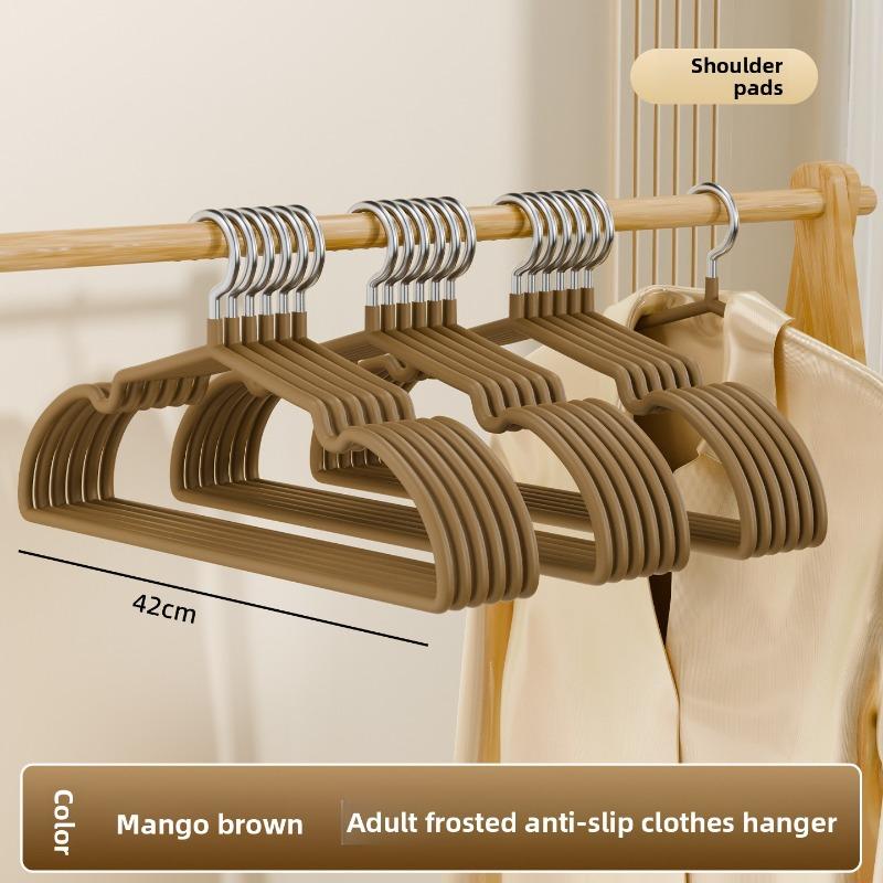 Super Thick Matte Resin Coat Hanger, Seamless and Anti-slip, Adult Thickened Coat Hanger Support Coat Hanger