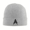 Anuel AA Logo Knitted Caps for Women Unisex Skullies Beanies Winter Hats Acrylic Real Hasta La Muerte Crochet Cap
