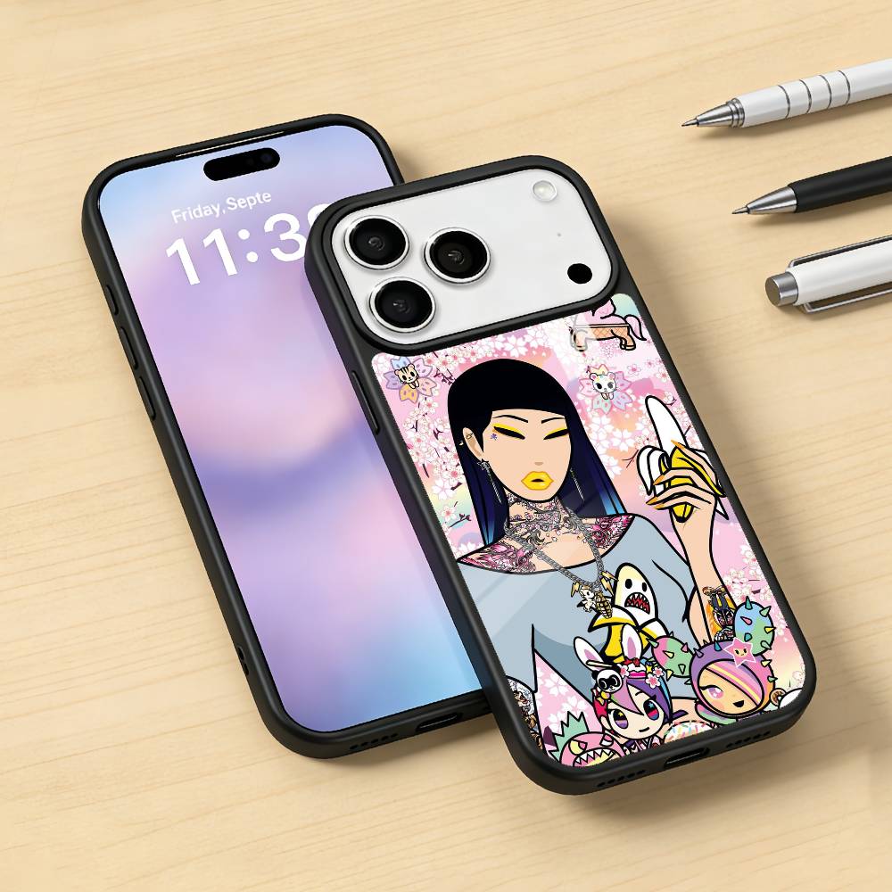 T-Tokidoki A-Art B-Bright Cartoon Phone Case For iPhone17,16,15,14,13,12,Pro,Max,Magnetic For Magsafe Wireless Charging