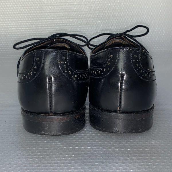 Dexter Wingtip Full Brogue Business Shoes USA Black 8 1/2 M 26.5(USED)