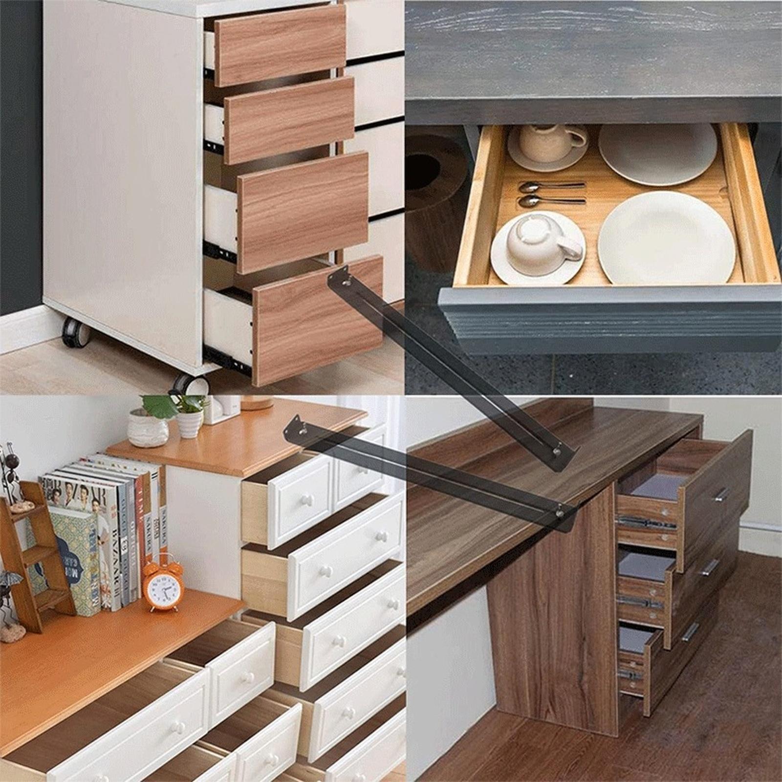 

Drawer Kit Furniture Reinforcement Accessories Bracket For Cabinet Accessory Bracket Hardware One Size