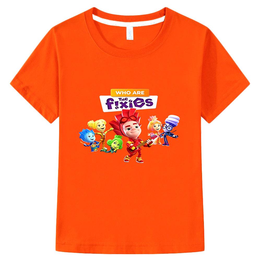Die Fixies 100% Baumwolle Kinder Neue T-Shirts Hexe Zauberer Lustiger Cartoon-Druck T-Shirt Mädchen Baby Jungen Kurzarm Kinder Anime T-Shirt Sommer Oberteile