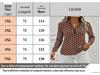 2025 Plus Size Women's Polka Dot Long Sleeve V-Neck Zipper Pullover Top