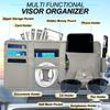 Car Sun Visor Organizer, Eyeglass Holder Multifunctional Sun Visor Storage Bag Suitable for Fashion Glasses, Cards, Car Bill Clip ID Holder