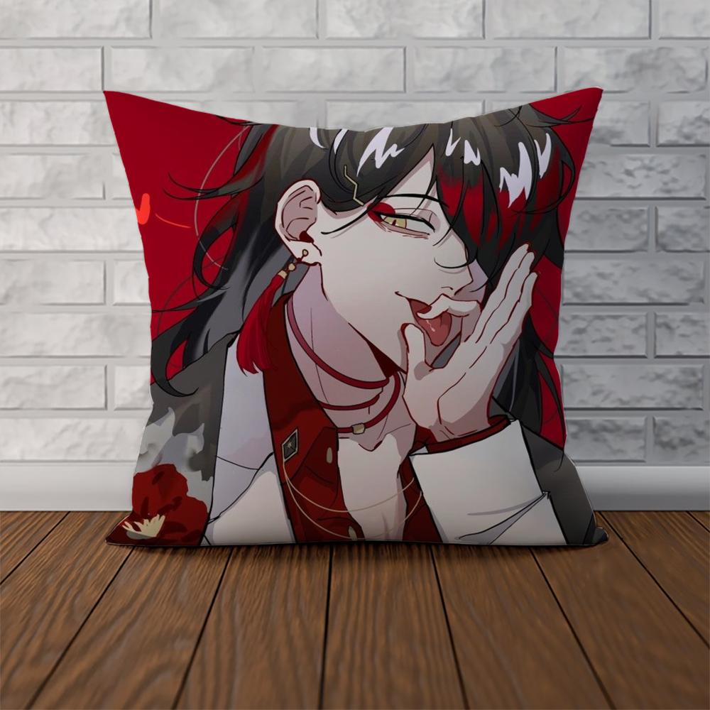 Anime VVox Akuma Pillow Case For Car Sofa Decorative Home Doublesided Print Plush Square Throw Pillow Cushion Cover