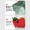 Plastic Collapsible Colander Kitchen Food Strainer for Fruit, Vegetables Foldable Drain Basket with