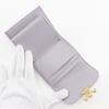 CELINE Triomphe Tri-fold wallet Small flap wallet Compact wallet purple leather Women Used