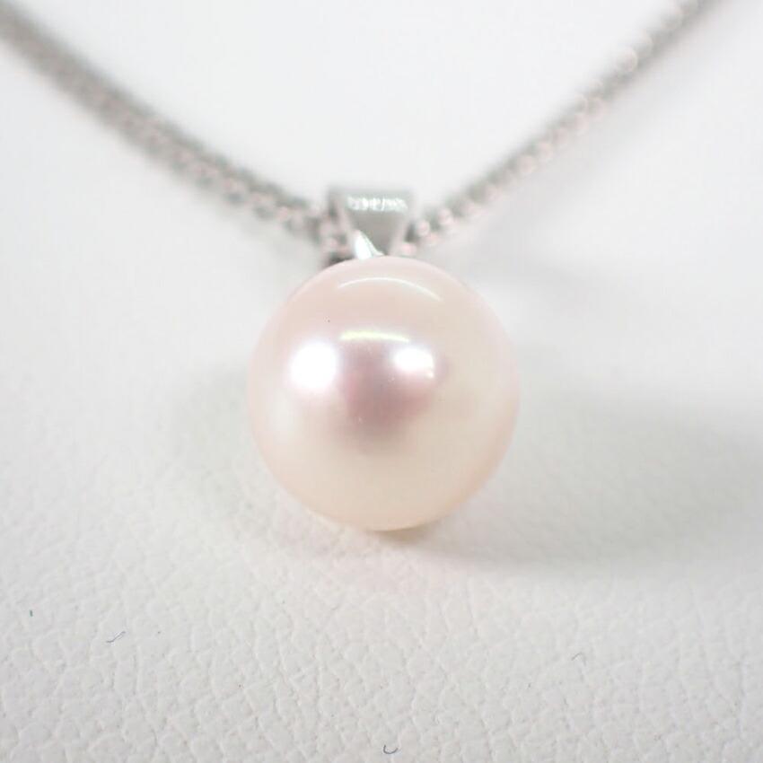 [Pre-owned] MIKIMOTO Pt850 Akoya Pearl 7.5mm Pendant/Necklace/j33-13