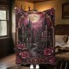 Fairy Dragon Moonlit Night Throw Soft Comfortable All Seasons Blanket Perfect Gift Couch Office Nap Outdoor Travel Blanket