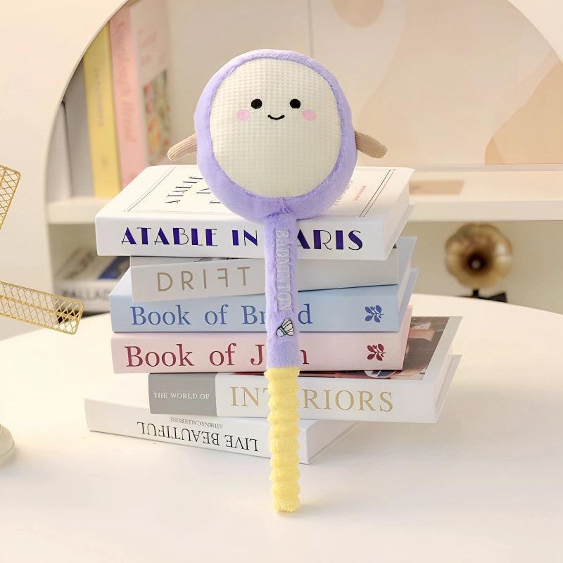 Cartoon Sports Ball Plush Toy: Tennis, Badminton, Basketball Gift Doll for Kids & Boyfriend