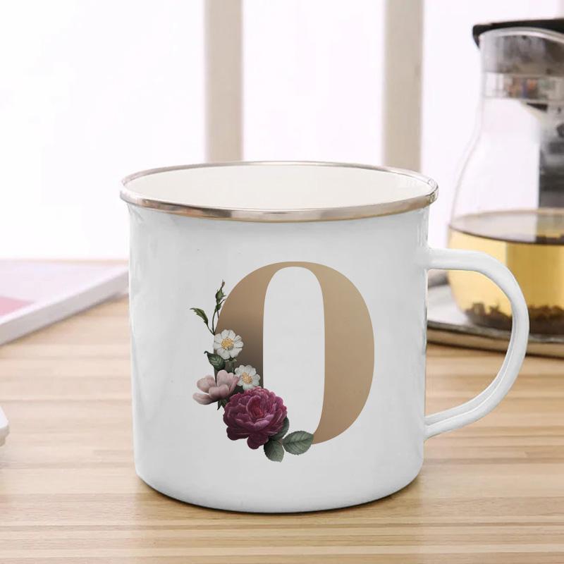 26 A To Z Initials Glod Letter Mugs Print Enamel Mug Coffee Cup Drinkware Personalized Gift Unusual Tea Cup Cupshe Custom Cups