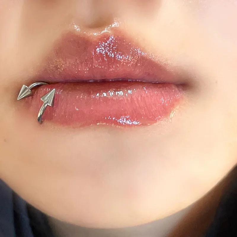 Stainless Steel Nose Ring Piercing Horseshoe Spike Septum Piercing Lip Tragus Helix Piercing Body Piercing Ring Hip Hop "S"